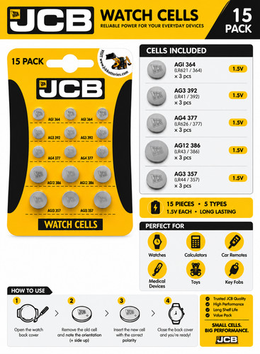 2x15 pack jcb - pack, cell
