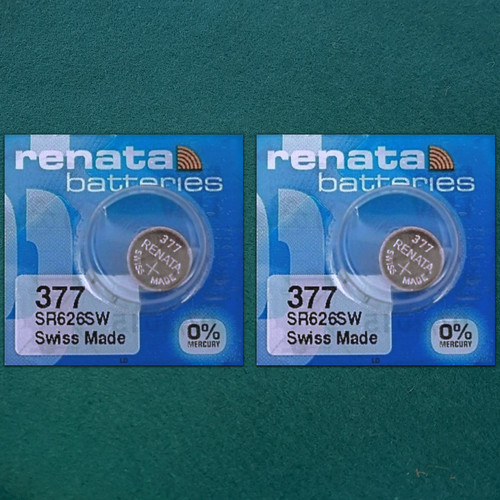Renata 377 55v watch - 377, coin