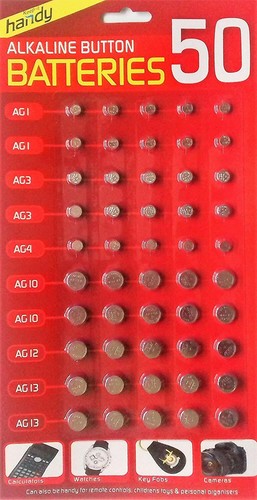 Assorted button cell watch - 50,